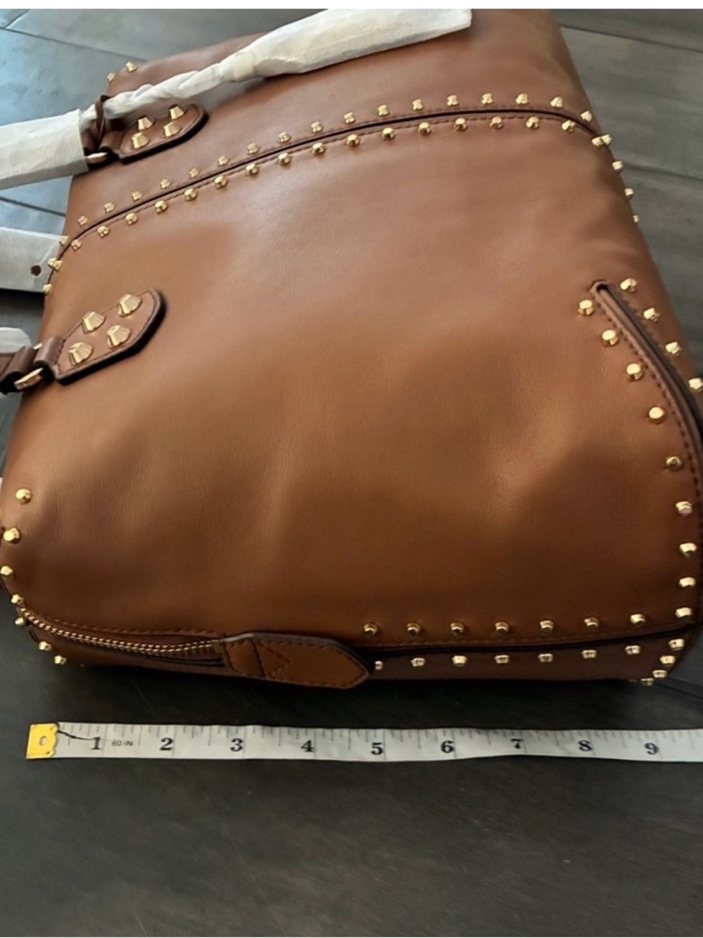 Michael Kors Astor Re-Edition Studded Shoulder Bag - Picture 15 of 16